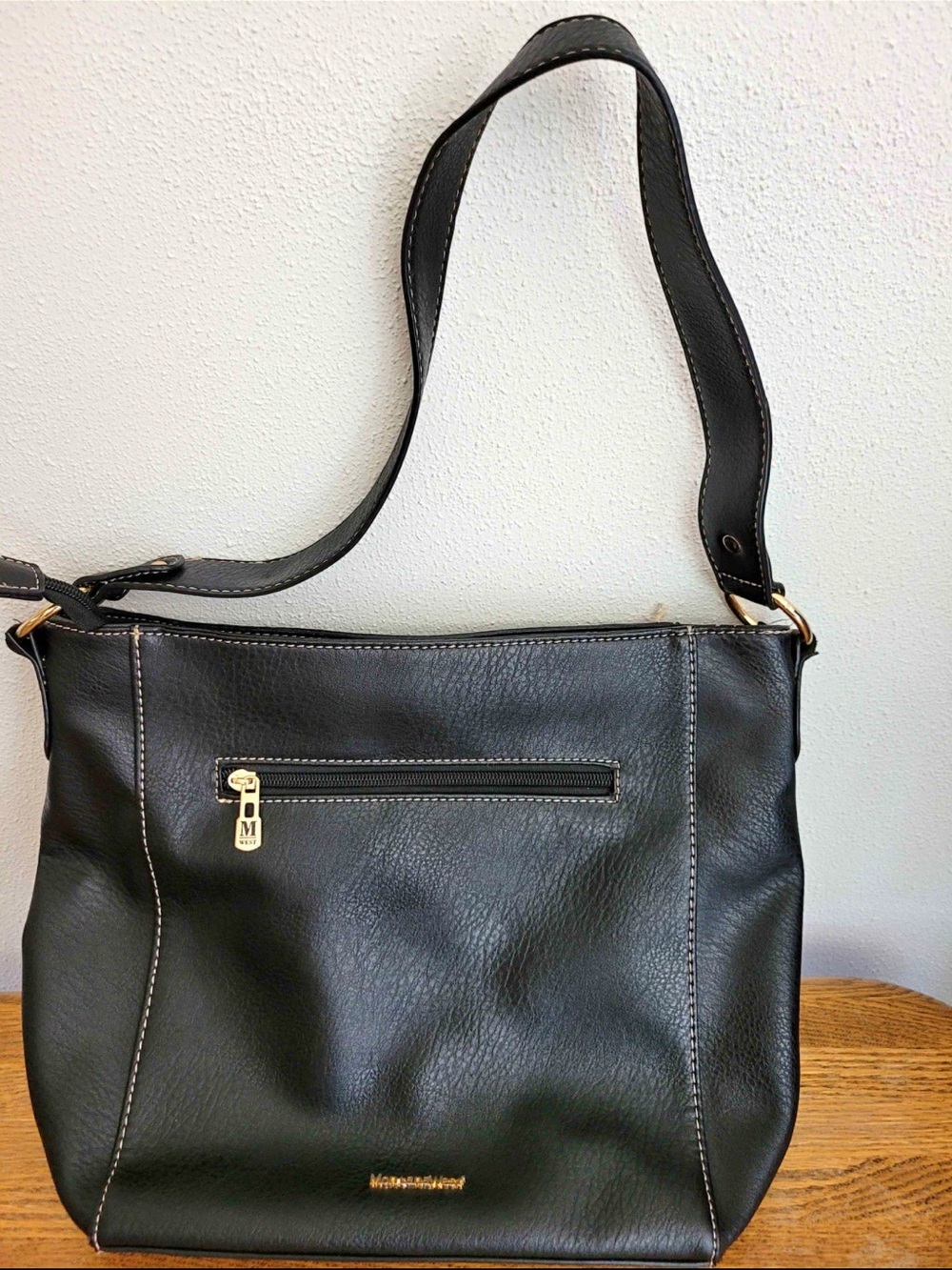 MontanaWest Black Leather Shoulder Bag - Women
